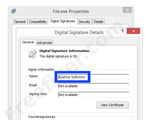 Screenshot of the Kuzma Safonov certificate